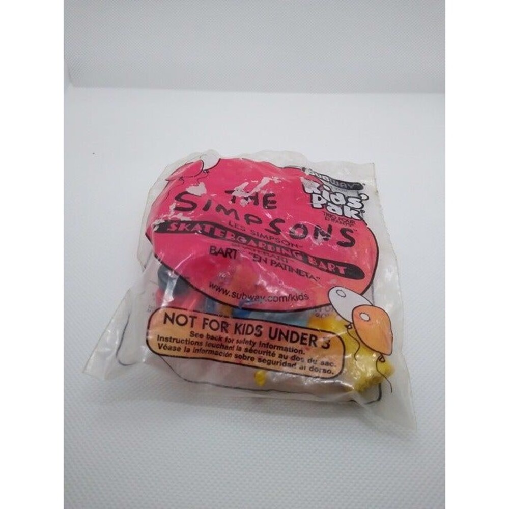 The Simpson’s Skateboarding Bart Subway90’s kids toy Sealed!